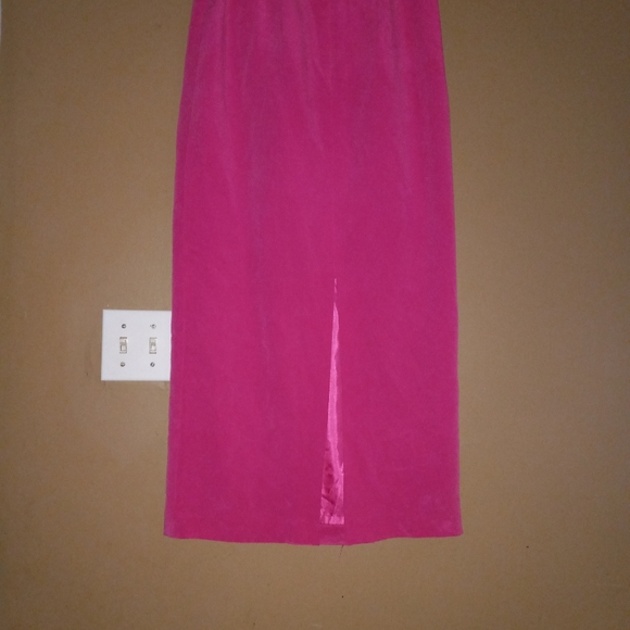 TRAVIS AYERS MAXI SKIRT  SET  SIZE 8 PINK PRE-OWNED GOOD - Picture 11 of 14